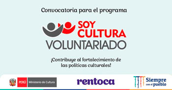 Ministerio de Cultura lanza Convocatoria Soy Cultura Voluntariado