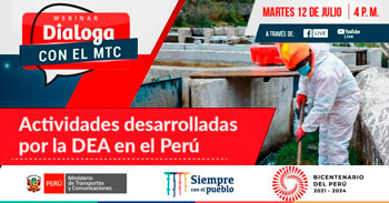 (Webinar Gratuito) MTC: Actividades desarrolladas por la DEA en el Perú