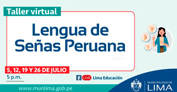 Taller virtual gratuito de Lengua de señas peruana