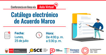 Conferencia virtual gratuita sobre el catálogo electrónico de Acuerdo Marco