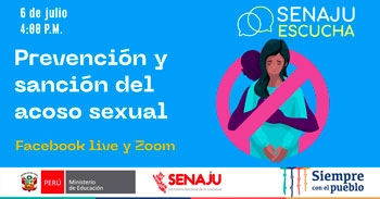 (Taller Virtual Gratuito) SENAJU: Prevención y sanción del acoso sexual
