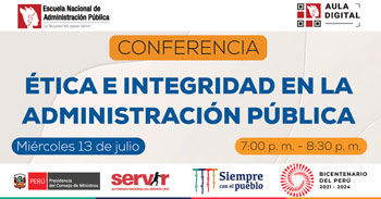(Conferencia Virtual Gratuita) SERVIR: Ética e integridad en la administración pública
