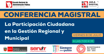 (Conferencia Virtual Gratuita) SERVIR: La participación ciudadana en la gestión regional y municipal