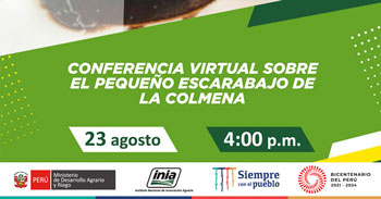 (Conferencia Virtual Gratuita) INIA: Pequeño escarabajo de la colmena (PEC) y su ingreso al Perú
