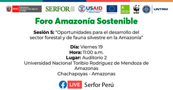 Foro Amazonía Sostenible: Oportunidades para el desarrollo del sector forestal y de fauna silvestre en la Amazonía