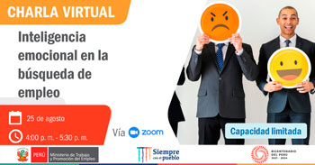 Charla virtual gratuita sobre la inteligencia emocional en la búsqueda de empleo
