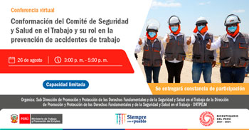 Conferencia gratuita sobre la conformación del comité de SST y su rol en la prevención de accidentes de trabajo