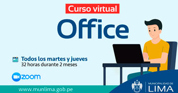 La Municipalidad de Lima ofrece curso virtual gratuito de Office