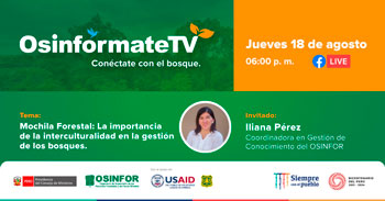 (Evento Virtual Gratuito)OSINFOR: Importancia de la interculturalidad en la gestión de los bosques