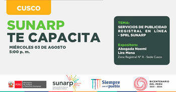 (Charla Virtual Gratuita) SUNARP: Servicios de publicidad registral en línea - SPRL