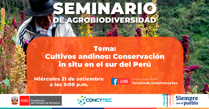 (Charla Virtual Gratuita) CONCYTEC: Conservación in situ de cultivos ...