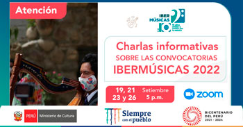 Participa de las charlas informativas sobre las convocatorias IBERMÚSICAS 2022