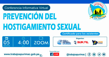 Conferencia virtual gratuita respecto a la prevención del hostigamiento sexual