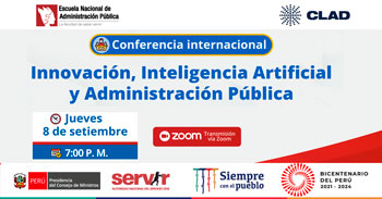 ENAP y CLAP ofrecen conferencia virtual gratuita sobre innovación, inteligencia artificial y administración pública