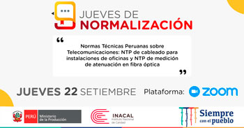 INACAL te invita a conocer las normas técnicas peruanas sobre Telecomunicaciones