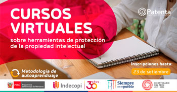 Indecopi convoca a la segunda edición de 9 cursos virtuales gratuitos en diversos temas de propiedad intelectual