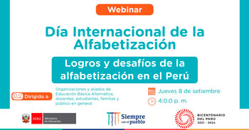 Webinar gratuito acerca de los logros y desafíos de la alfabetización en el Perú
