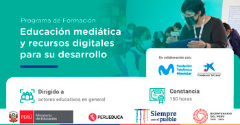 Programa de formación virtual gratuita en educación mediática y recursos digitales para su desarrollo