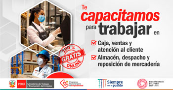 Ministerio de Trabajo y Promoción del Empleo ofrece 4000 vacantes para que te capacites gratuitamente