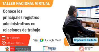 Taller virtual gratuito acerca de los principales registros administrativos en relaciones de trabajo