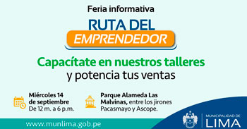 La Municipalidad de Lima te invita a capacitarte gratis y potenciar tus ventas