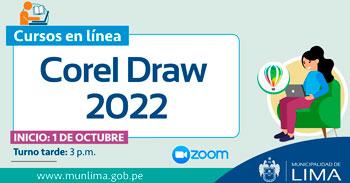 La Municipalidad de Lima te invita a participar del curso virtual gratuito de Corel Draw