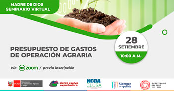 Seminario virtual gratuito respecto al presupuesto de gastos de operación agraria