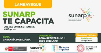 (Charla Virtual Gratuita) SUNARP: Garantía mobiliaria