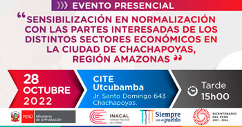 Charla presencial sobre la sensibilización en normalización con partes interesadas de los distintos sectores económicos