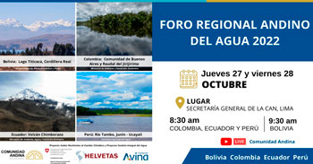 Foro regional gratuito andino del agua 2022