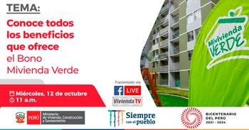 Evento virtual gratuito acerca de los beneficios que ofrece el bono Vivienda Verde