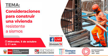 Evento gratuito acerca de las consideraciones para construir una vivienda resistente a sismos