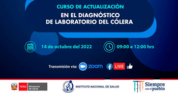 (Curso Virtual Gratuito) INS: Actualización en el diagnostico de laboratorio del cólera