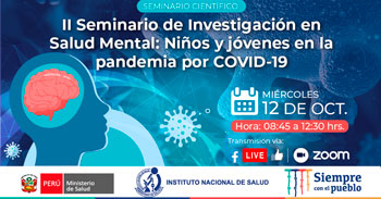 (Seminario Virtual Gratuito) INS: Niños y jóvenes en la pandemia por COVID 19