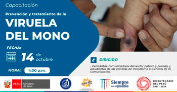 Capacitación virtual gratuita sobre prevención y tratamiento de la viruela del mono