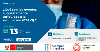 Webinar gratuito:¿Qué son los eventos supuestamente atribuidos a la vacunación (ESAVI)?