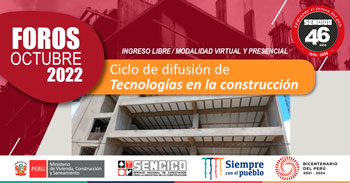 Ciclo de foros virtuales gratuitos sobre las normas técnicas para las Edificaciones
