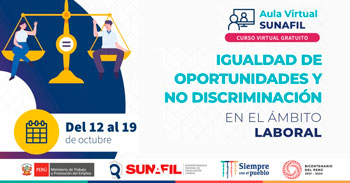 (Curso Virtual Gratuito) SUNAFIL: Igualdad de oportunidades y no discriminación en el ámbito laboral