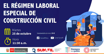 Evento virtual gratuito sobre el régimen laboral especial de construcción civil