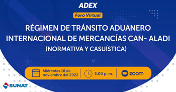 Foro virtual gratuito sobre el régimen de tránsito aduanero internacional de mercancías CAN-ALADI