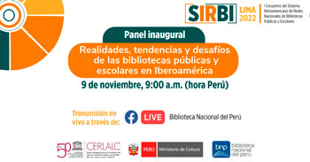 Evento gratuito sobre las realidades, tendencias y desafíos de las bibliotecas públicas y escolares en Iberoamérica