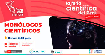 CONCYTEC te invita a participar del evento presencial gratuito sobre Monólogos Científicos