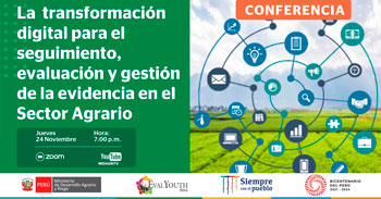 Conferencia gratis sobre transformación digital para seguimiento, evaluación y gestión de evidencia en el sector agrario