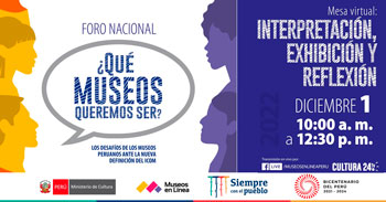 Foro virtual gratuito de interpretación, exhibición y reflexión