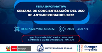 Feria presencial informativa por la semana de la concientización del uso de antimicrobianos 2022