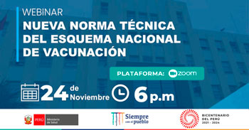 (Webinar Gratuito) MINSA: Nueva norma técnica del esquema nacional de vacunación