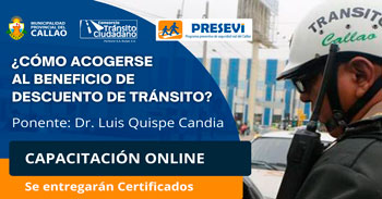 Capacitación virtual gratuita: ¿Cómo acogerse al beneficio de descuento de tránsito?