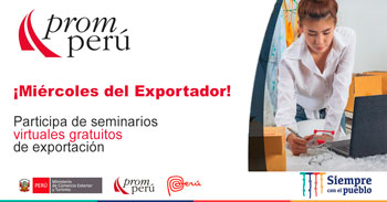 Seminarios virtuales gratuitos de PromPerú sobre exportación