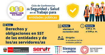(Conferencia Virtual Gratuita) SERVIR: Derechos y obligaciones en SST de las entidades y los servidores