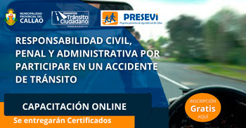Capacitación gratis sobre responsabilidad civil, penal y administrativa por participar en un accidente de tránsito